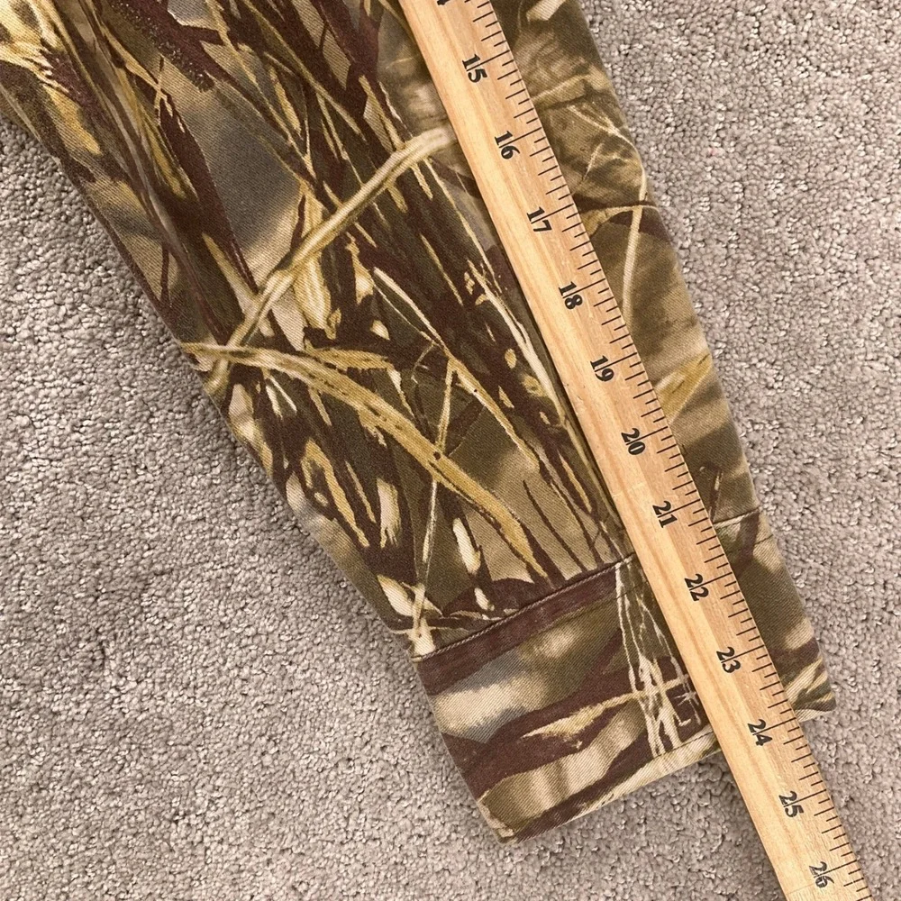 Cabelas‎ Advantage Shirt Mens XLarge Brown Woodland Camo Max-4 HD Long Sleeve